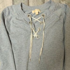 Michael Kors Lace Up Sweater Size XL